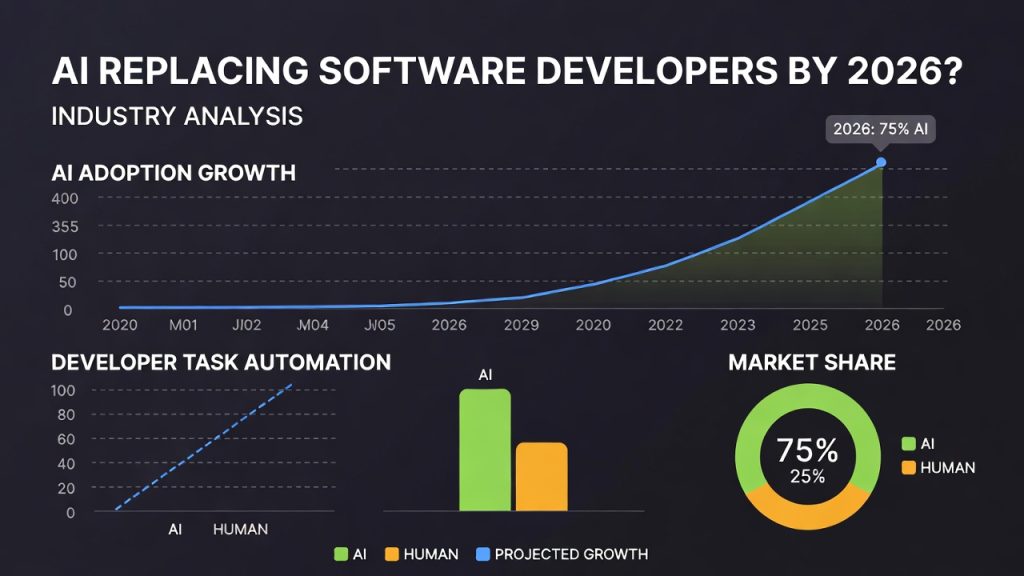 is AI replacing software developers 2026 industry analysis dashboard