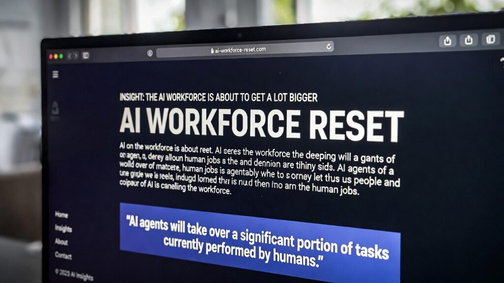 AI workforce reset 2026