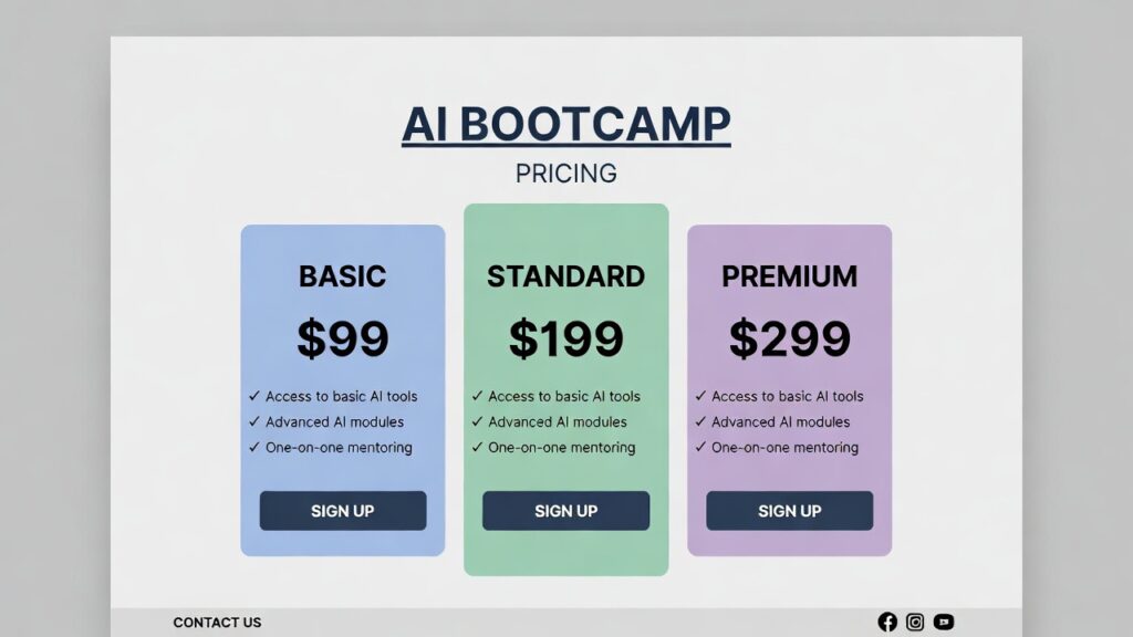 ai bootcamp pricin
