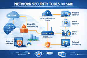 network security tools for smb architecture diagram