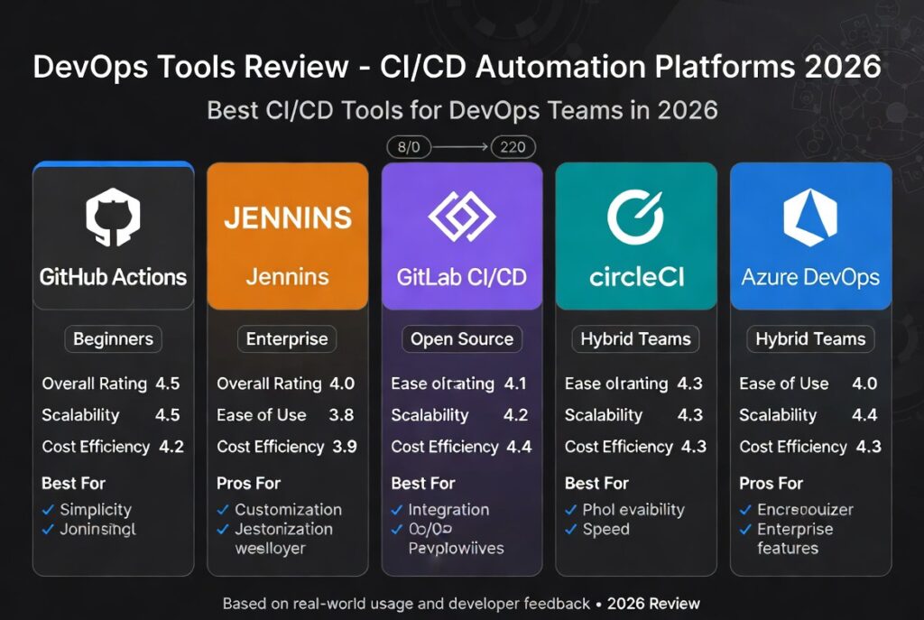 devops tools review CI/CD automation
