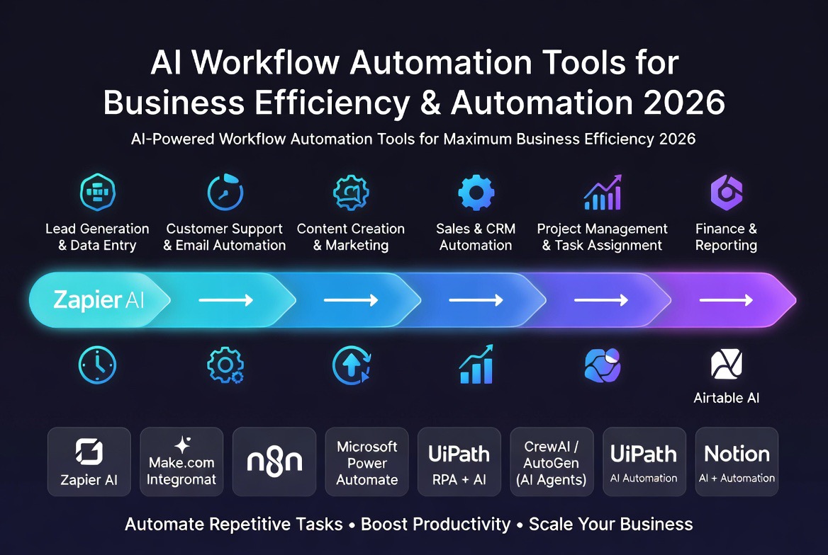 ai workflow automation tools for business efficiency and automation