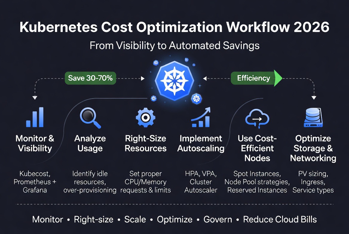 Kubernetes cost optimization workflow