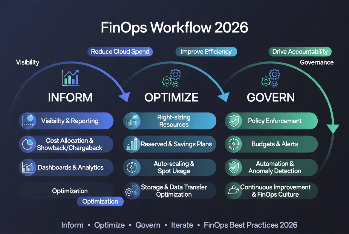 FinOps workflow diagram