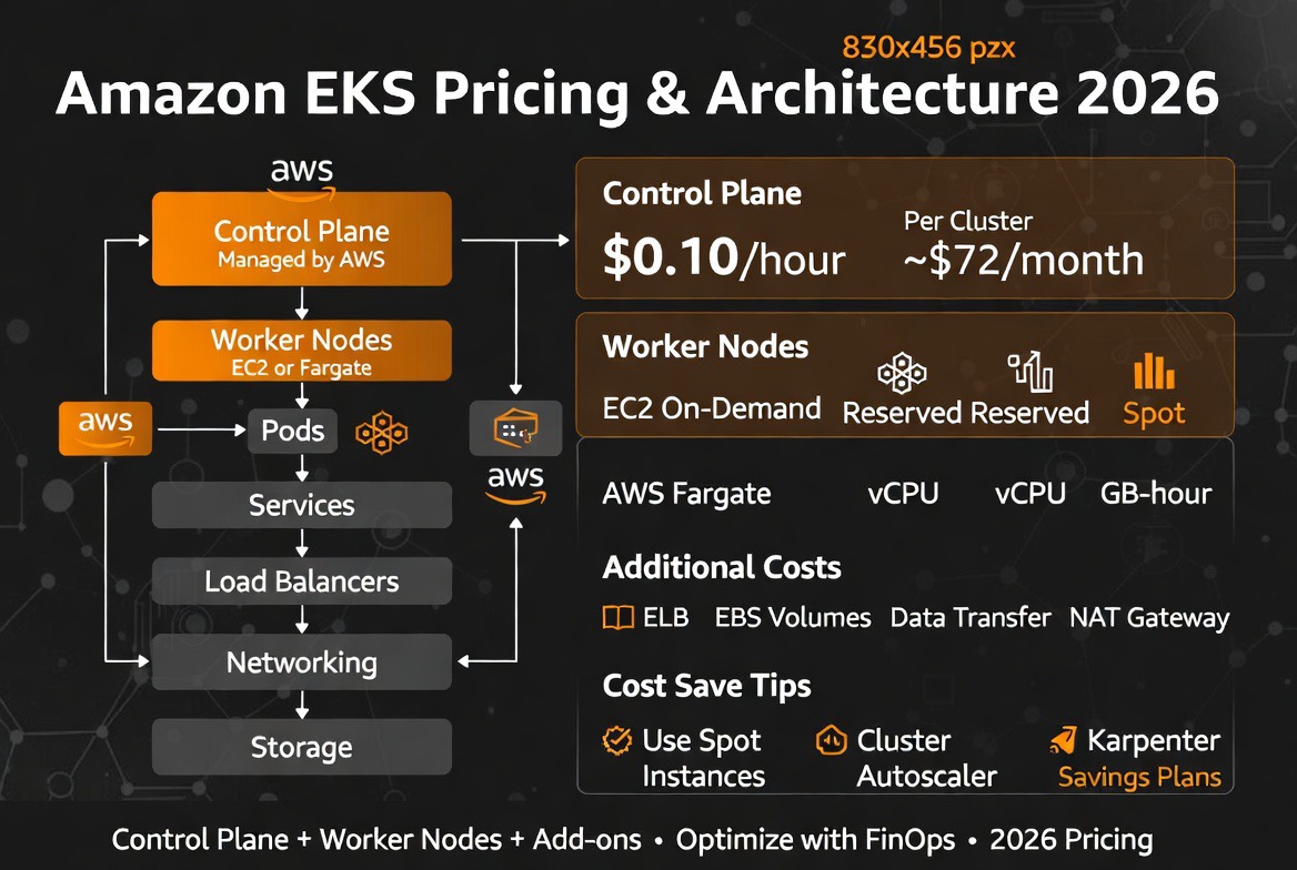 Amazon EKS Kubernetes pricing architecture