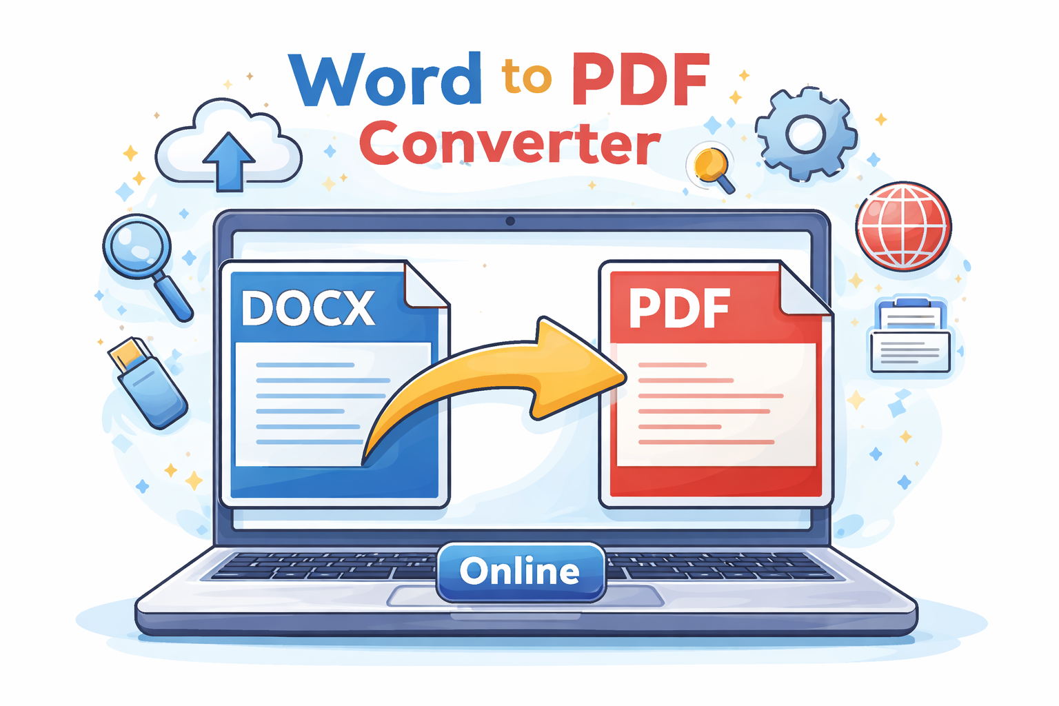 word to pdf converter online converting DOCX document to PDF