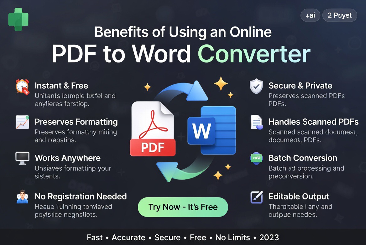 Benefits of Using an Online PDF to Word Converter