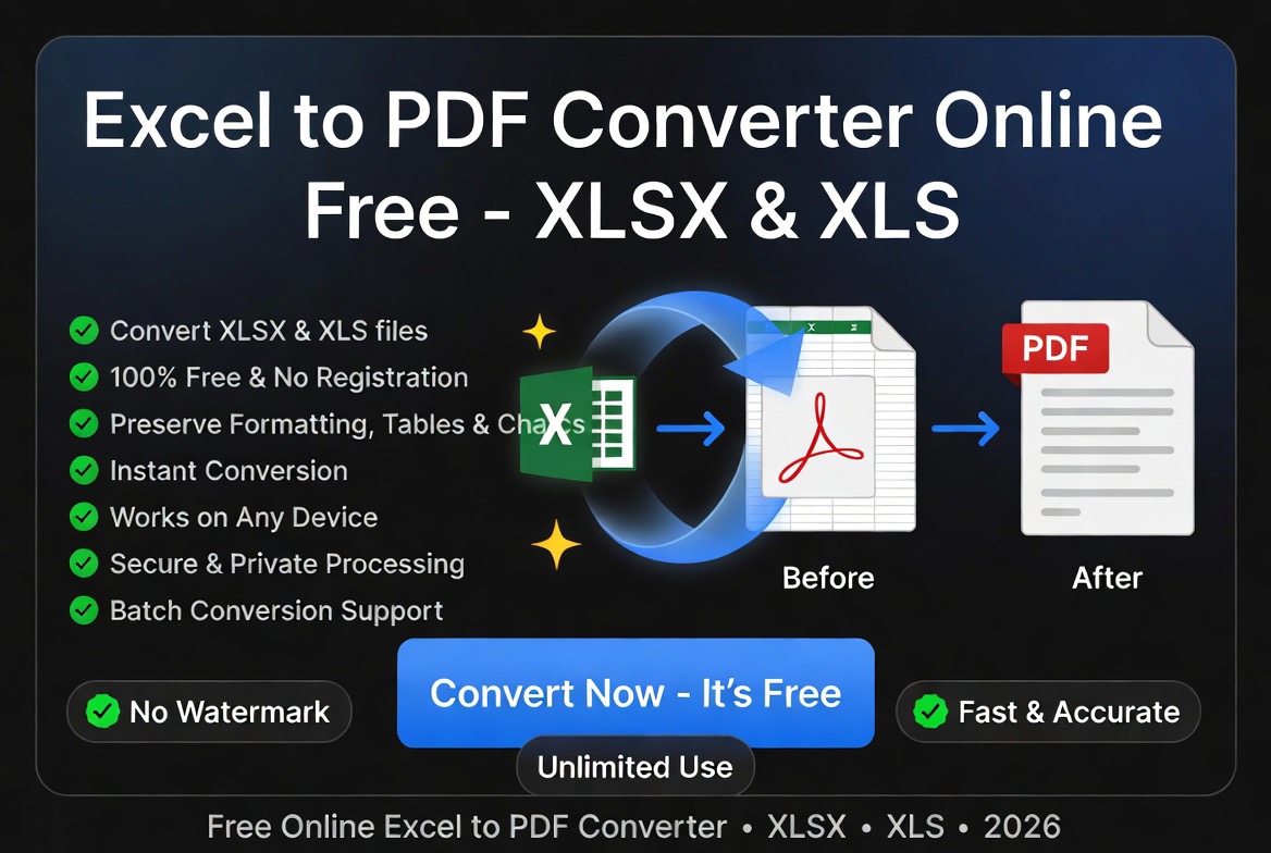 excel to pdf converter online free xlsx and xls spreadsheet conversion