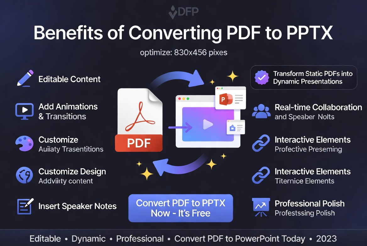 Benefits of Converting PDF to PPTX