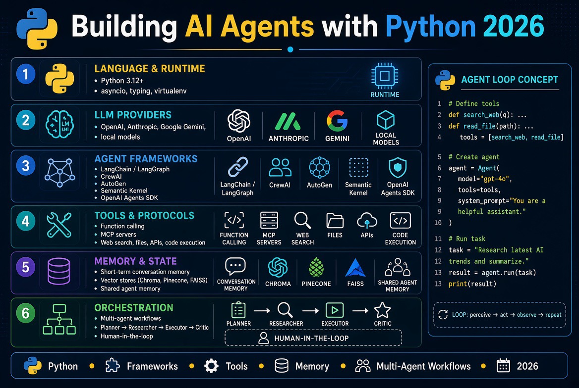 building AI agents with Python