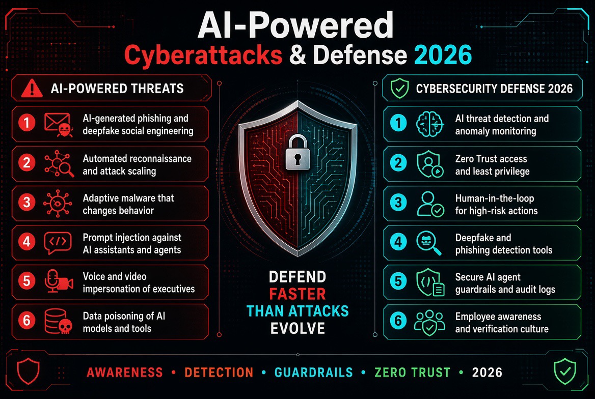 AI-powered cyberattacks cybersecurity 2026